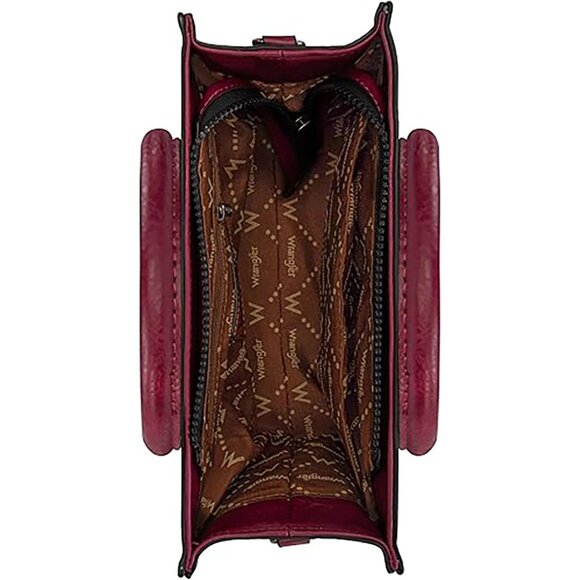 NWT Wrangler Medium Tote Bag Designer Satchel Handbag, Top-handle, Strap, Purple - Picture 3 of 7